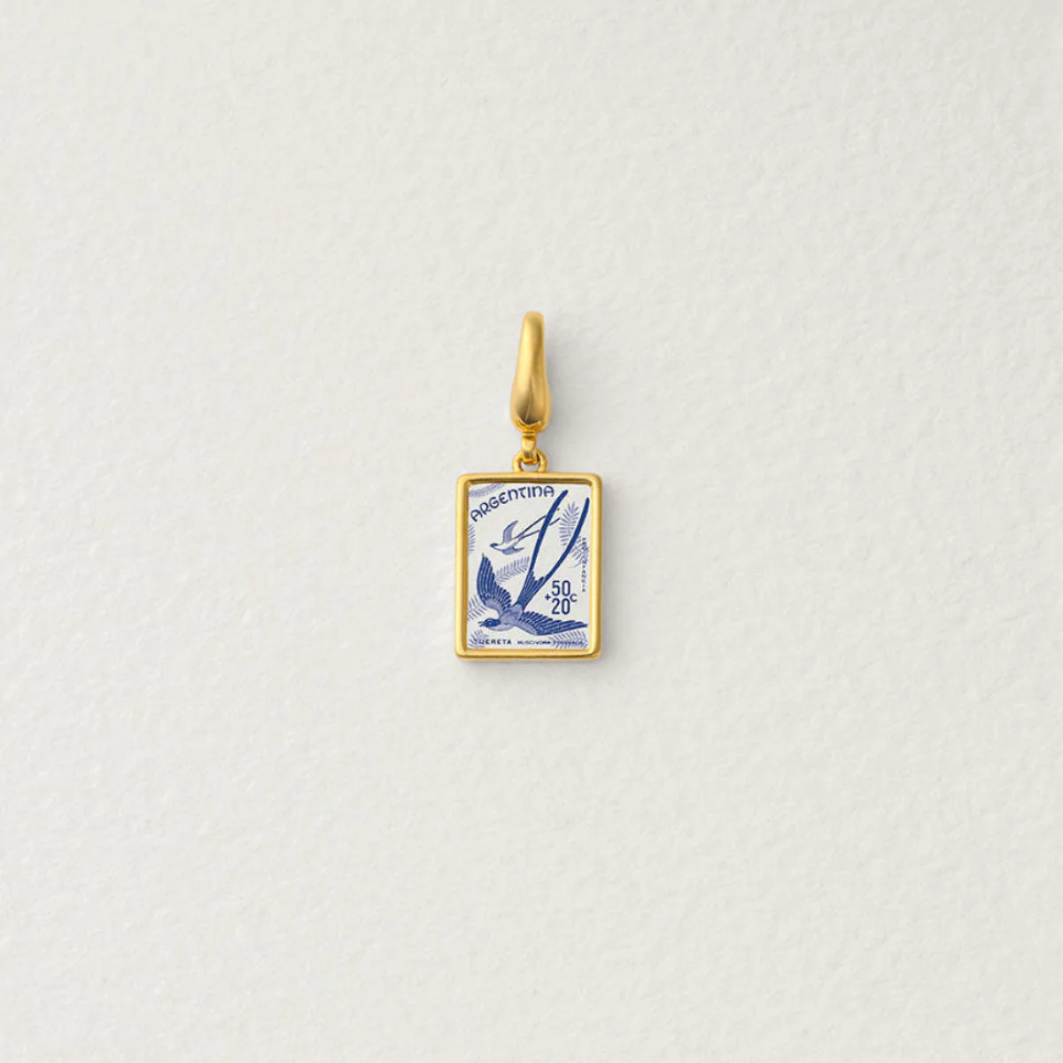 Argentina Vintage Postage Stamp Charm