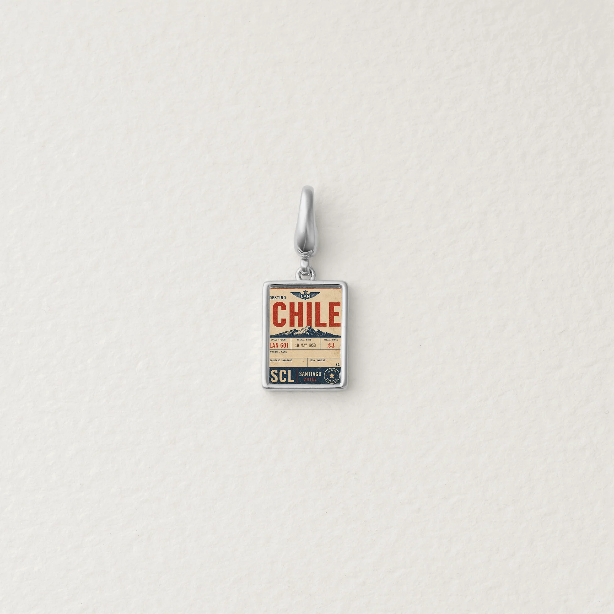 Chile Travel Tag Charm - Image 2