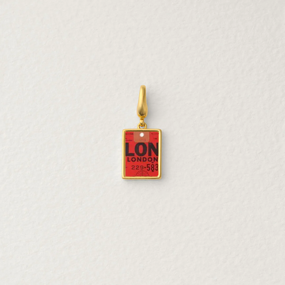 London Travel Tag Charm
