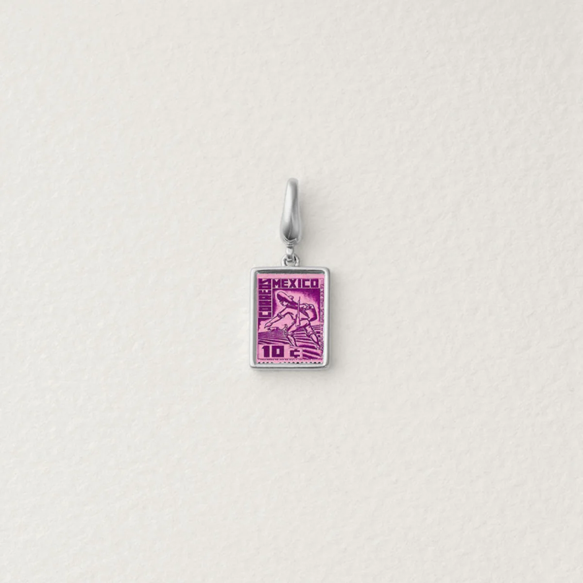 Mexico Vintage Postage Stamp Charm - Image 2