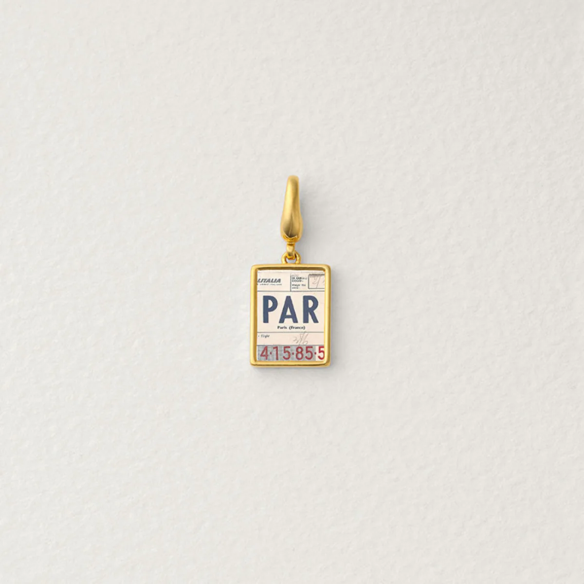 Paris Travel Tag Charm