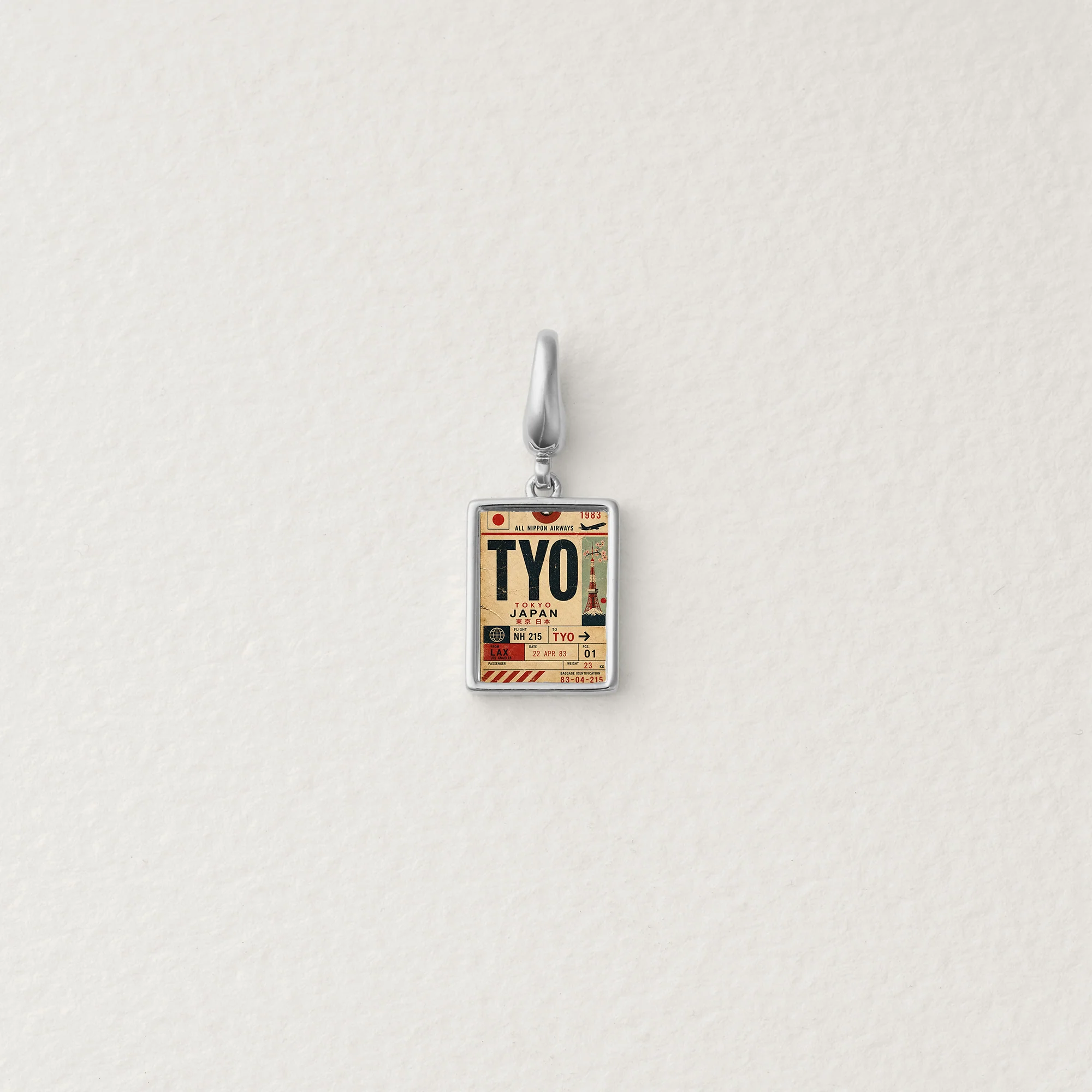 Tokyo Travel Tag Charm - Image 2